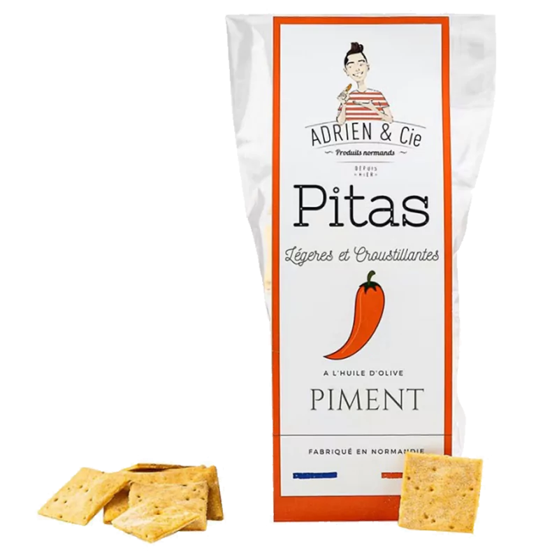 Pitas apéritifs piment - 80g