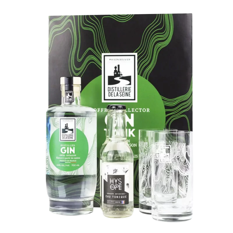 Coffret "Gin Tonic" de la Distillerie de la Seine - 70cl