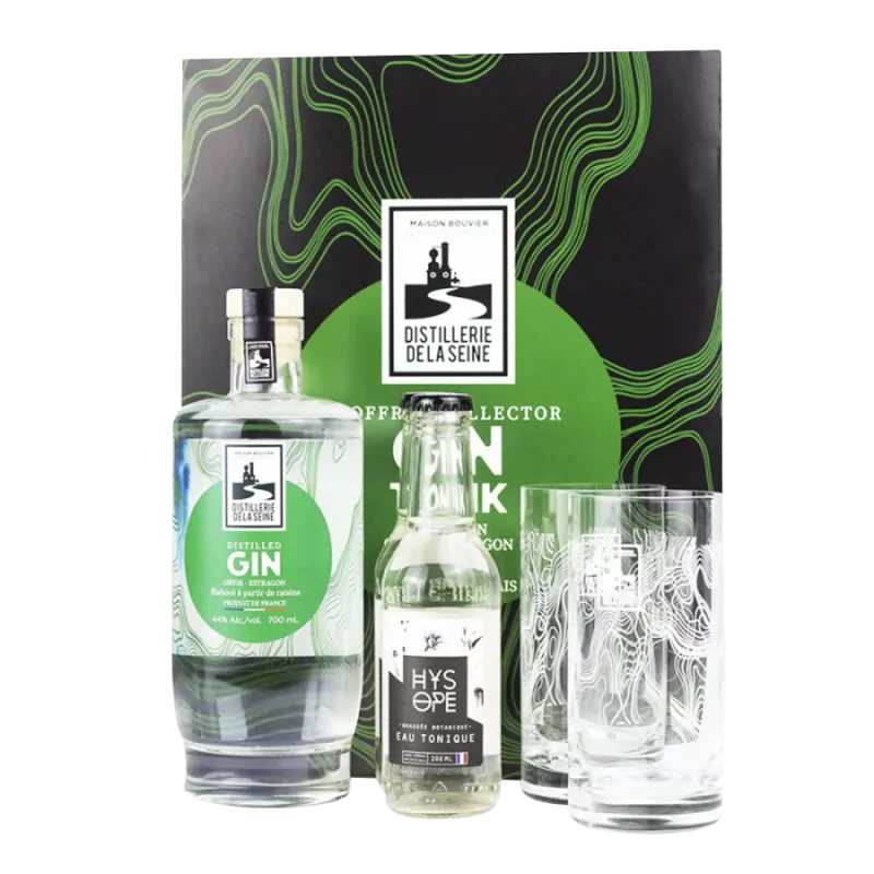 Coffret "Gin Tonic" de la Distillerie de la Seine - 70cl Coffret "Gin Tonic" de la Distillerie de la Seine - 70cl